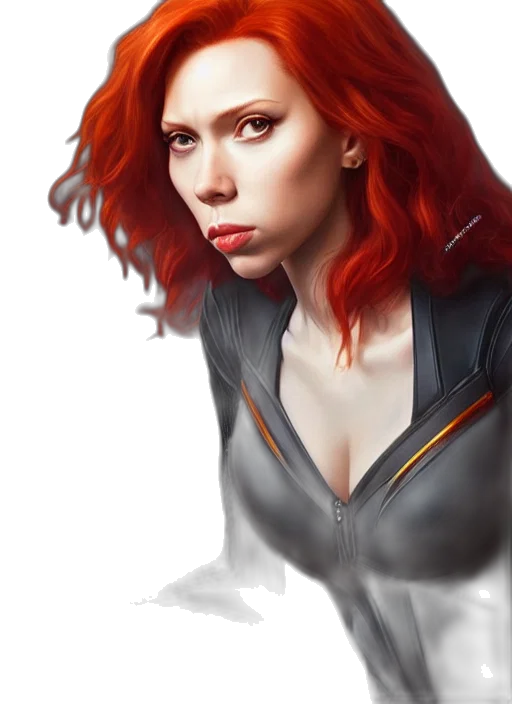 jacket, face, robot, dress, comic book art, photorealistic, concept art, fantasy art transparent PNG cut-out