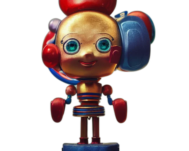 robot, staff, 3d render, concept art transparent PNG cut-out