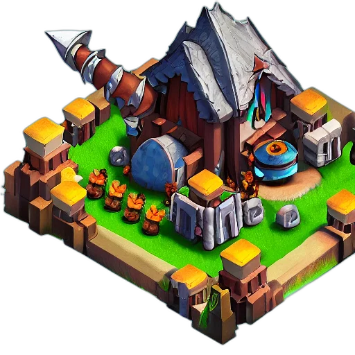 building, weapon, dragon, crown, concept art, pixel art, 3d render, fantasy art transparent PNG cut-out