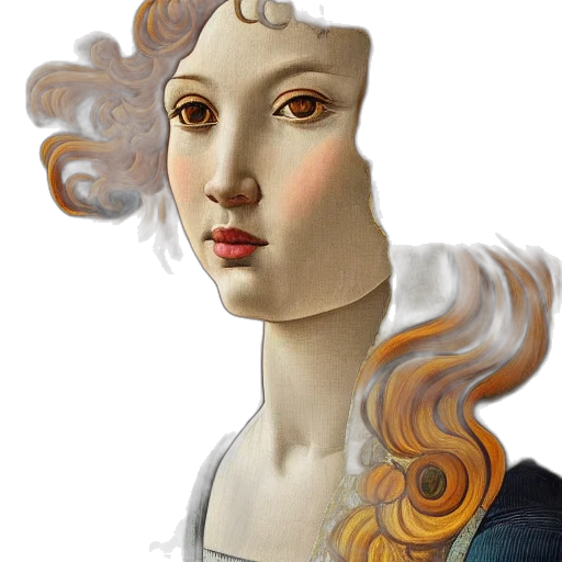 face, mask, hair, crown transparent PNG cut-out