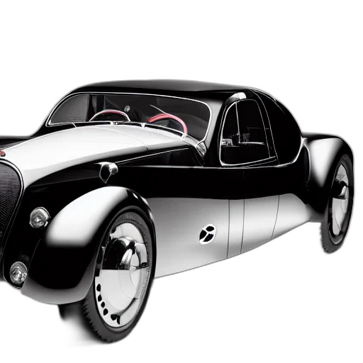 car, 3d render, concept art, photorealistic, bugatti, type, atlantic, concept transparent PNG cut-out