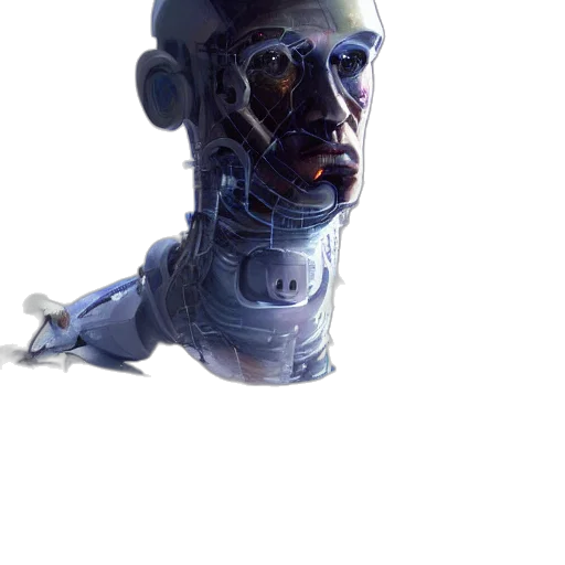 robot, mask, face, creature transparent PNG cut-out