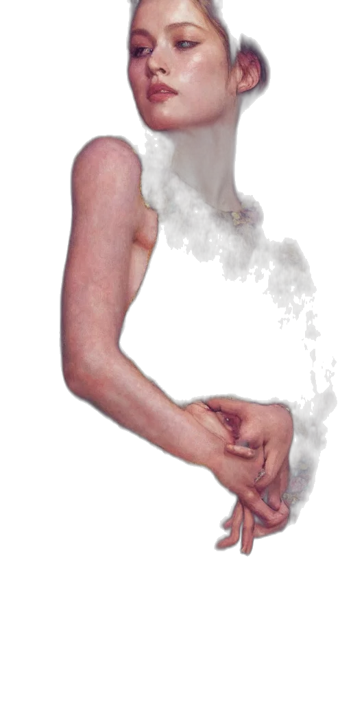 dress, weapon, staff, face transparent PNG cut-out
