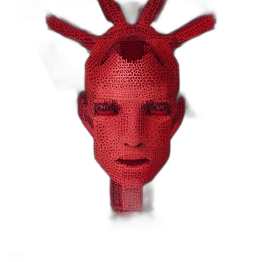 mask, face, crown, robot transparent PNG cut-out