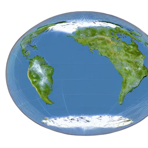 3d render, outer space, continent transparent PNG cut-out