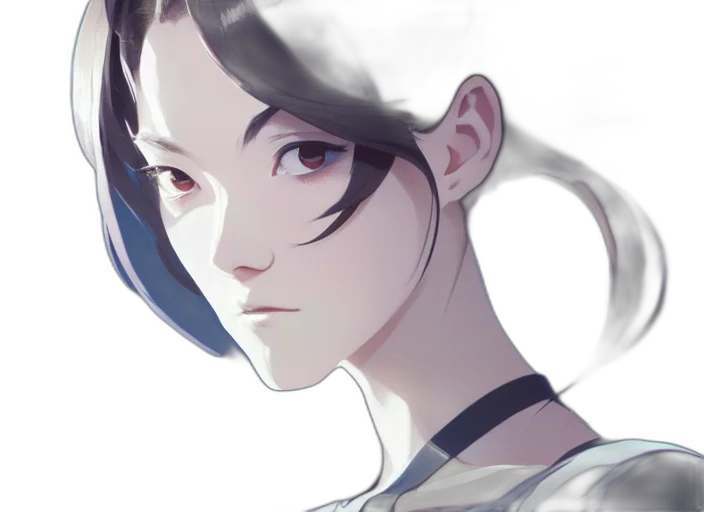 face, robot, mask, crown, concept art, anime, fantasy art, photorealistic transparent PNG cut-out