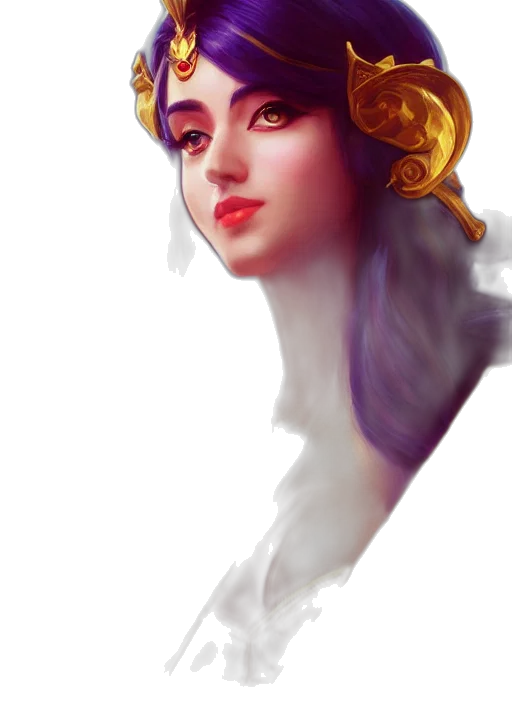 crown, face, fantasy art, concept art transparent PNG cut-out