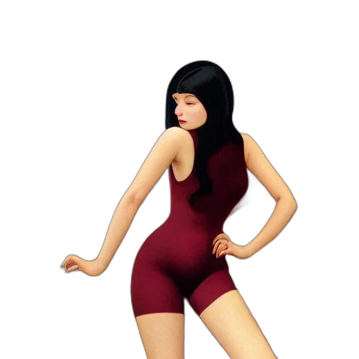 dress, 3d render, concept art, pixel art transparent PNG cut-out