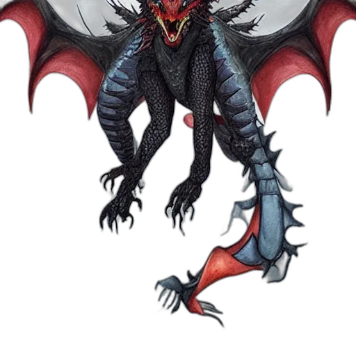 dragon, creature, animal, staff transparent PNG cut-out