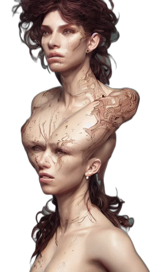 face, creature, mask, crown transparent PNG cut-out