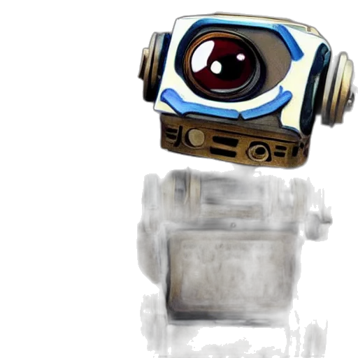 robot, weapon, staff, creature transparent PNG cut-out
