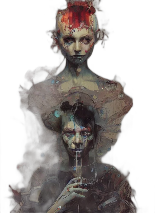 mask, face, creature, concept art transparent PNG cut-out