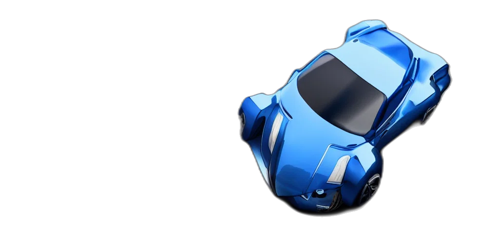 car, robot, weapon, 3d render, concept art, photorealistic, anime, blue transparent PNG cut-out