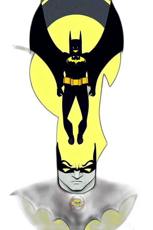 comic book art, concept art, cartoon, epic, professional, digital, art, batman transparent PNG cut-out