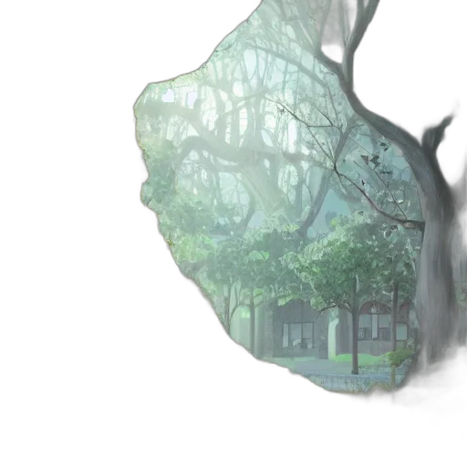 tree, mask, creature, concept art transparent PNG cut-out