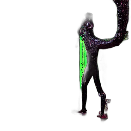 creature, robot, staff, animal, concept art, 3d render, cyberpunk, pixel art transparent PNG cut-out