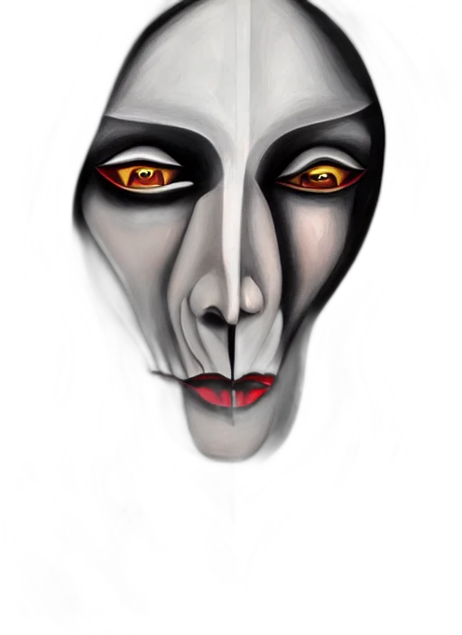 mask, face, robot, creature transparent PNG cut-out