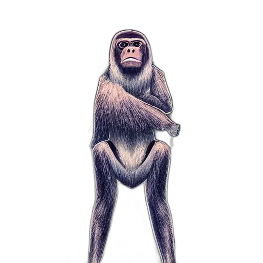 animal, staff, creature, face, concept art, photorealistic, 3d render, cartoon transparent PNG cut-out