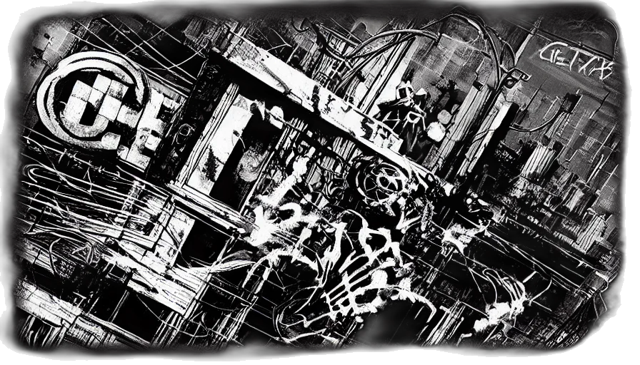 robot, weapon, car, comic book art, concept art, cyberpunk, cartoon, outer space transparent PNG cut-out
