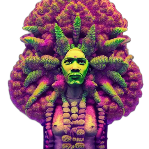 crown, creature, flower, tree, pixel art, 3d render, concept art, fantasy art transparent PNG cut-out