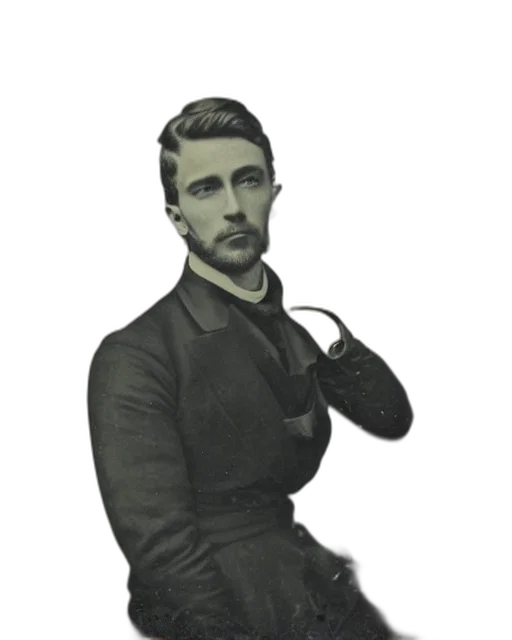 staff, face, jacket, furniture, photorealistic, oil painting, forest, tintype transparent PNG cut-out