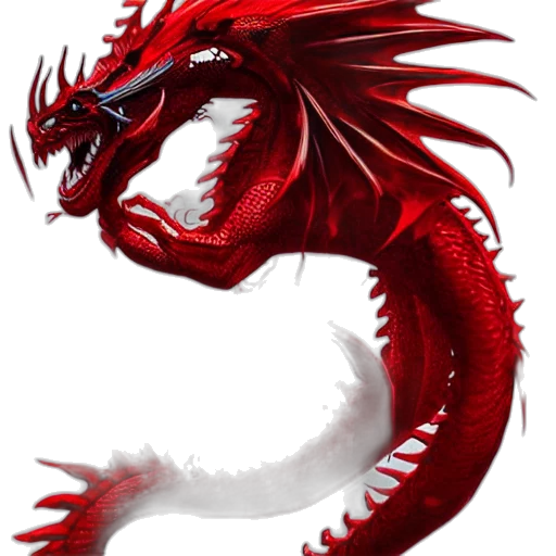 dragon, staff, animal, creature transparent PNG cut-out