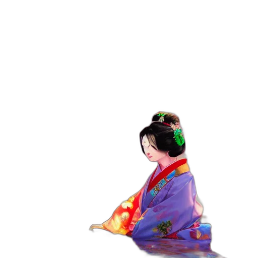 dress, staff, umbrella, flower transparent PNG cut-out