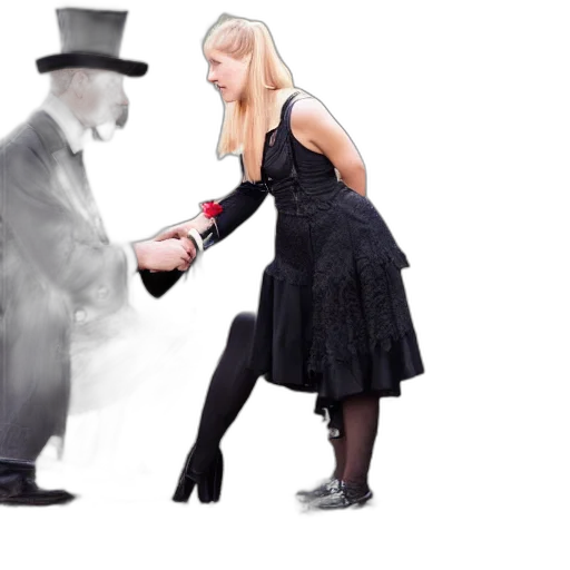 dress, mask, shoes, concept art, fire, city street, man, top transparent PNG cut-out