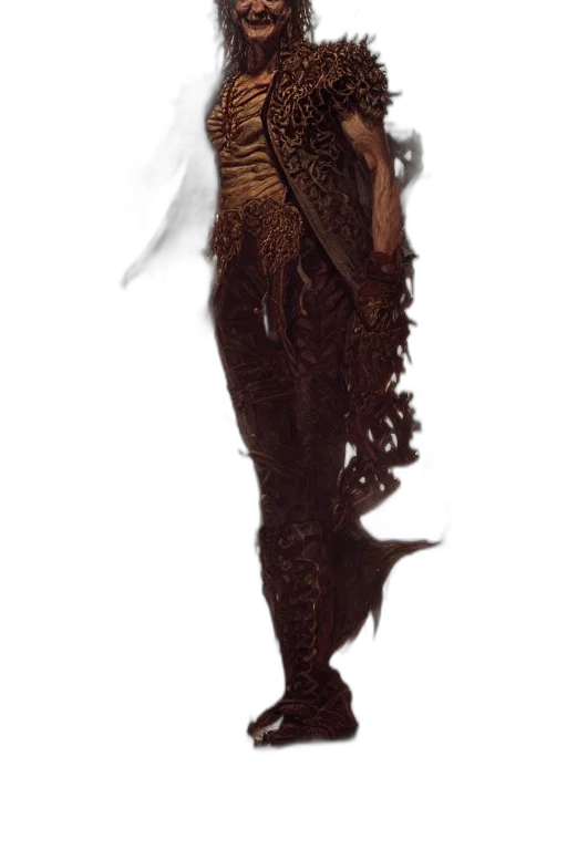 dragon, creature, staff, dress transparent PNG cut-out