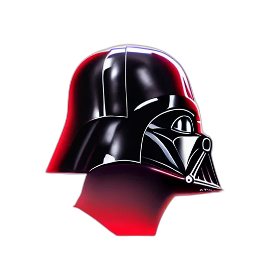 mask, photorealistic, 3d render, concept art, pixel art, darth, vader, head transparent PNG cut-out