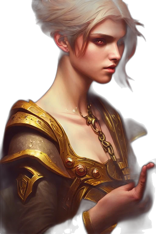 jewelry, sword, crown, face, fantasy art, concept art, photorealistic, oil painting transparent PNG cut-out