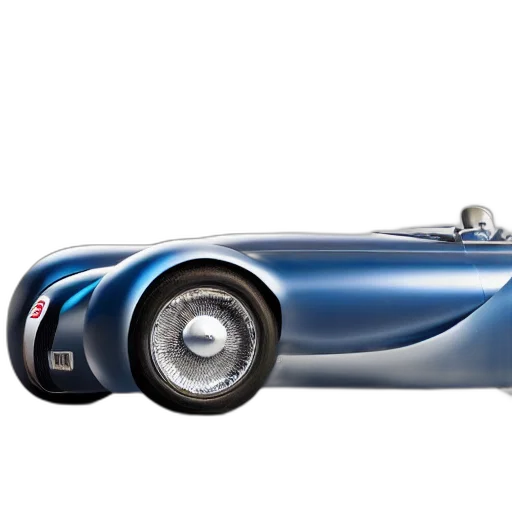 car, photorealistic, concept art, 3d render, blue, bugatti, type, atlantic transparent PNG cut-out