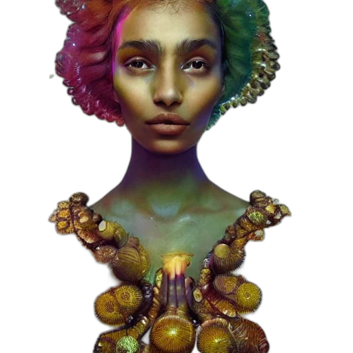 jewelry, crown, face, dress, fantasy art, concept art, photorealistic, watercolor transparent PNG cut-out