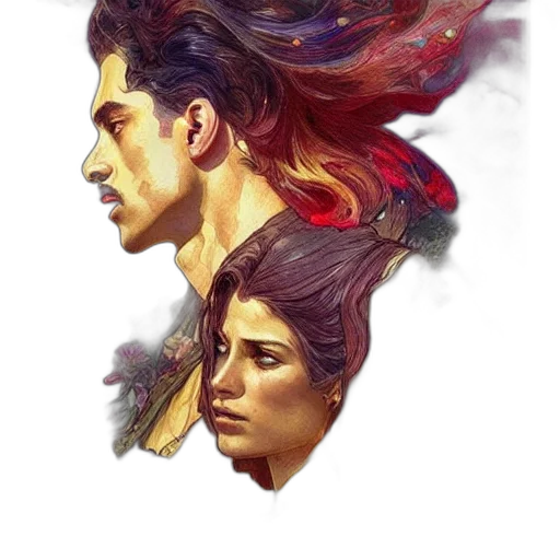 face, mask, fantasy art, concept art transparent PNG cut-out