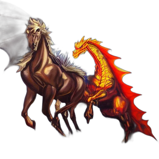 dragon, staff, animal, fantasy art, concept art, pixel art, photorealistic, oil transparent PNG cut-out