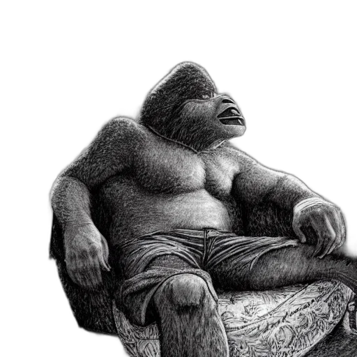 creature, animal, face, pencil sketch, photorealistic, concept art, fantasy art, elegant transparent PNG cut-out