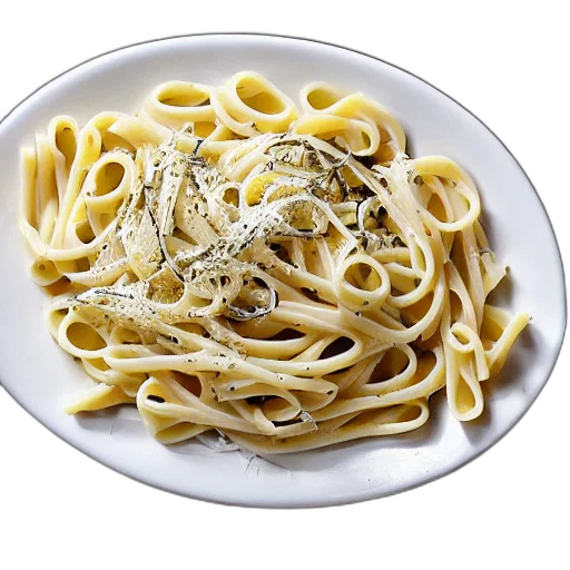food, animal, dress, photorealistic, 3d render, pasta, alfredo, hitchcock transparent PNG cut-out