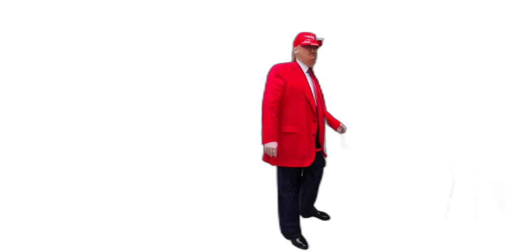 jacket, hat, creature, animal, 3d render, concept art, pixel art, vaporwave transparent PNG cut-out