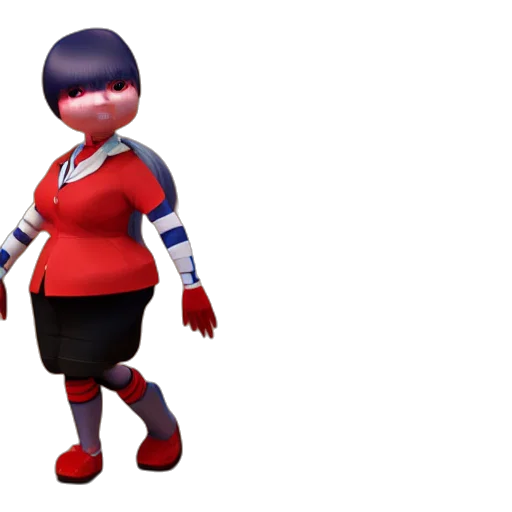 robot, 3d render, concept art, pixel art transparent PNG cut-out