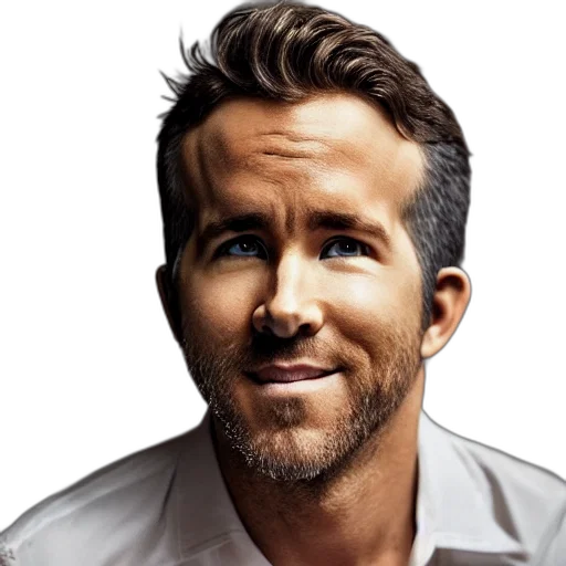face, hair, photorealistic, ryan transparent PNG cut-out