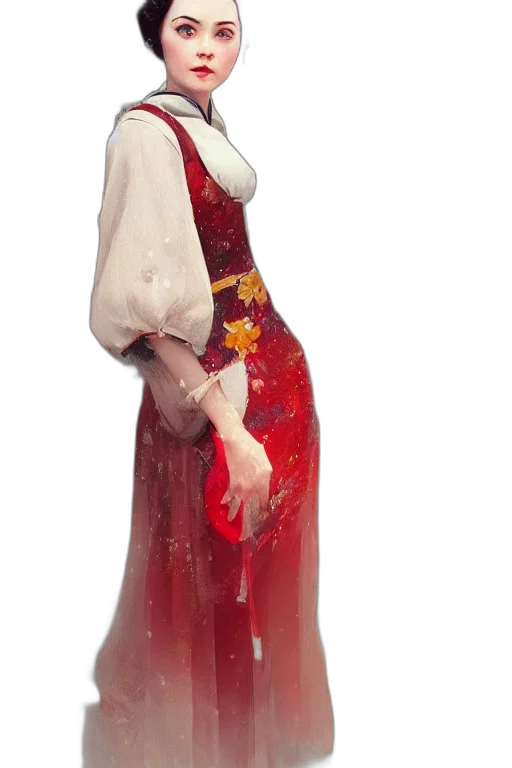 dress, staff, jewelry, concept art, 3d render, fantasy art, photorealistic, red transparent PNG cut-out
