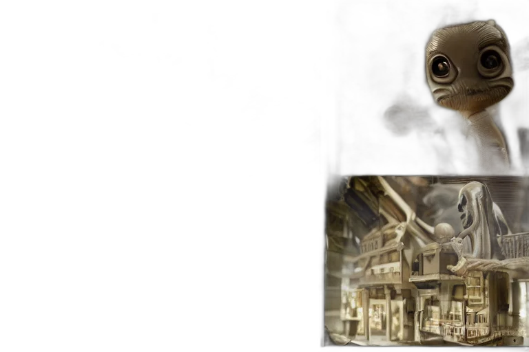 mask, concept art, photorealistic, 3d render transparent PNG cut-out