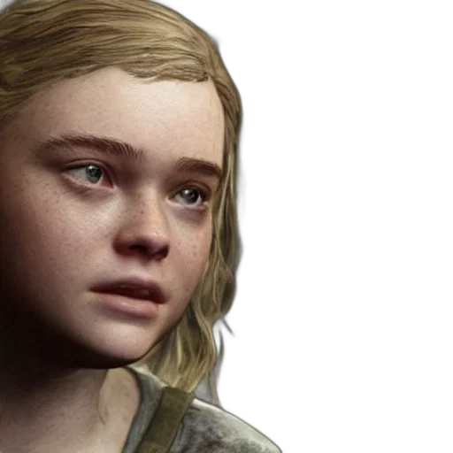 face, concept art, photorealistic, 3d render, fantasy art, elle, fanning, ellie transparent PNG cut-out