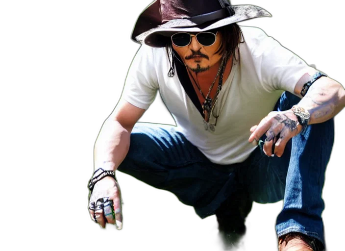 hat, photorealistic, concept art, 3d render, cartoon, photo, still, johnny transparent PNG cut-out