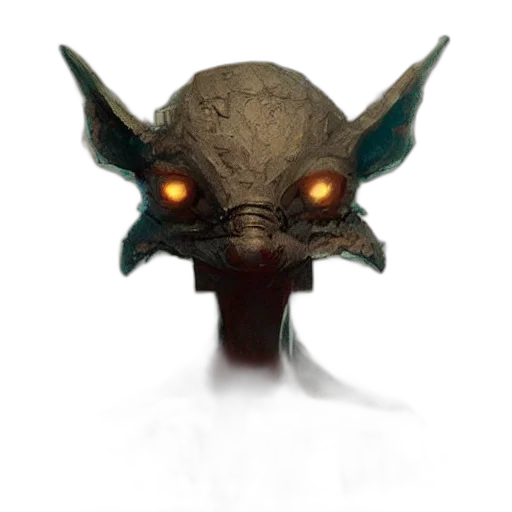mask, creature, face, staff transparent PNG cut-out