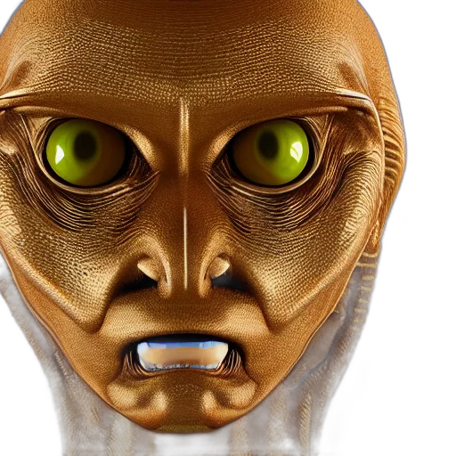 mask, face, robot, 3d render transparent PNG cut-out