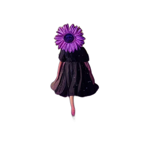 flower, dress, umbrella, hat transparent PNG cut-out