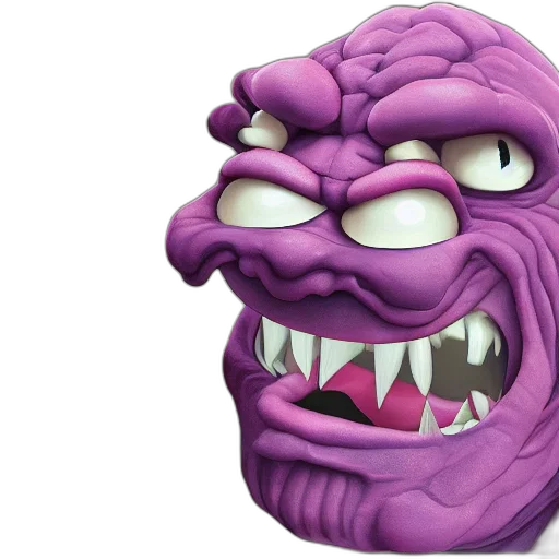 mask, face, creature, 3d render transparent PNG cut-out