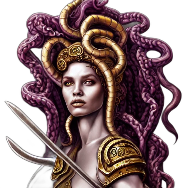 crown, hair, staff, fantasy art, concept art, pixel art, comic book art, golden transparent PNG cut-out