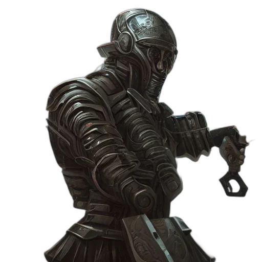 sword, weapon, staff, robot transparent PNG cut-out